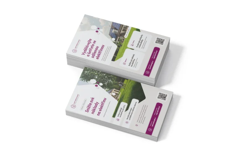 Sada reklamních letáků zaměřených na úspory energií