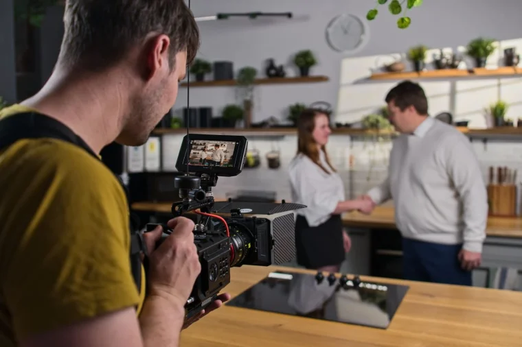 Natáčení reklamy pro Energetická Společenství v kuchyňském studiu