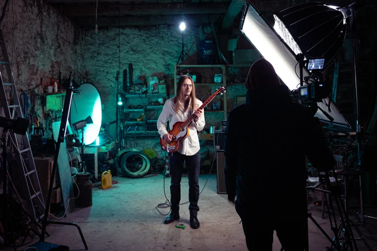 Natáčení videoklipu Stůj pro kapelu Zrcadla