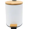 BAMBUS odpadkový koš kulatý 5l, Soft Close, bílá mat - náhled 4