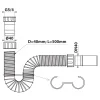 FLEXY umývadlový sifón 5/4", DN40, biela - náhled 5