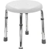 HANDICAP kúpeľňová stolička, priemer 35cm, biela - náhled 1