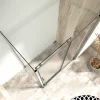 Sprchová zástěna s posuvnými dveřmi 90x90, čtvercová, čiré, chrom - NICOL COMBI - náhled 2