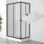 POINT BLACK LOR 100x80 Clear Obdélníkový sprchový kout s akrylátovou vaničkou