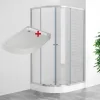 POINT AS LOR 100x80 Clear Pravý Asymetrický sprchový kout s akrylátovou vaničkou - náhled 1