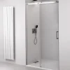 THRON ROUND sprchové dveře 1500 mm, kulaté pojezdy, čiré sklo - náhled 1