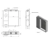 ZOJA/KERAMIA FRESH galerka s LED osvětlením, 60x60x14cm, levá, dub platin - náhled 5