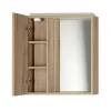 ZOJA/KERAMIA FRESH galerka s LED osvětlením, 60x60x14cm, levá, dub platin - náhled 3