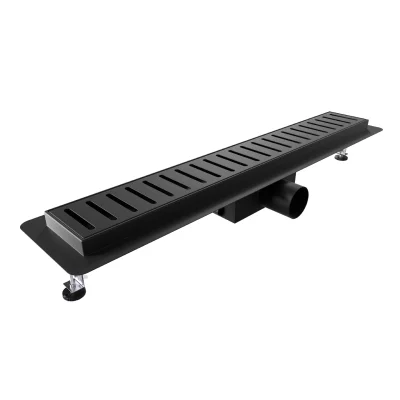 L-DRAINWELL 100 Black Odtokový podlahový žlab, žebřík