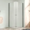 Sprchová zástěna 95x95, oboustranně otevírací, čirá, chrom -  ALFA DUE - náhled 1