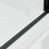 BETA LINE Black 120 Čiré Sprchové dveře dvoukřídlé s pevnou stěnou v rovině (100+20) - náhled 3