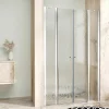 BETA LINE II Chrom 175 Grape Sprchové dveře dvoukřídlé s pevnými stěnami v rovině - náhled 1