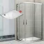 NATALI ROCKY 90x80 Clear Pravý Sprchový kout asymetrický
