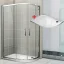 NATALI ROCKY 90x80 Clear Levý Sprchový kout asymetrický