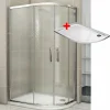 NATALI ROCKY 100x80 Grape Levý Sprchový kout asymetrický - náhled 1