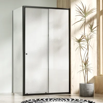 NICOL COMBI Black 90x80 grape Sprchový kout s posuvnými dveřmi