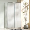 NICOL COMBI Chrom 100x70 grape Sprchový kout s posuvnými dveřmi - náhled 1