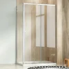 Sprchový kout s posuvnými dveřmi a mramorovou vaničkou 110x70, chrom, čiré - NICOL ROCKY - náhled 1