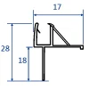 WM Spodní praporkové těsnění 120 cm - náhled 2