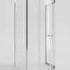 Nástěnná sprchová zástěna 100x80, asymetrická, chrom, clear - POINT AS COMBI - náhled 2