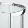 Nástěnná sprchová zástěna 100x80, asymetrická, chrom, clear - POINT AS COMBI - náhled 3