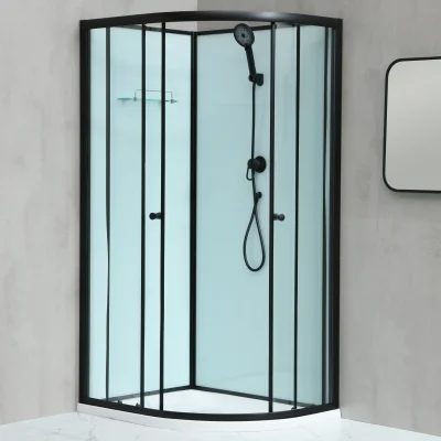 NOTRE AS-L ROCKY 100x80 ČERNÝ Sprchový box asymetrický - levé provedení NOTRE AS-L ROCKY 100x80 ČERNÝ Sprchový box asymetrický - levé provedení